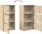 vidaXL - Boekenkast - 40x24x77 - cm - bewerkt - hout - sonoma - eikenkleurig