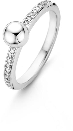 TI SENTO Ring 12136ZI - Zilveren dames ring - Zirkonia - Maat 56