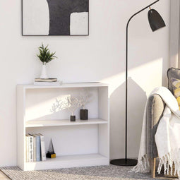 vidaXL Boekenkast 80x24x75 cm spaanplaat wit
