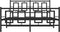 vidaXL - Bedframe - met - hoofd- - en - voeteneinde - metaal - zwart - 140x200 - cm