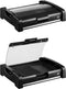 Lafe GRL003 elektrische barbecue grill met glazen deksel en antiaanbaklaag 1650W - tafelgrill grillplaat voor balkon