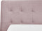 Beliani LILLE - Waterbed - Roze - Fluweel