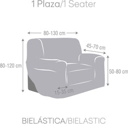 Hoes voor stoel Eysa JAZ Blauw 70 x 120 x 130 cm