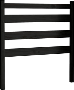 vidaXL - Hoofdbord - 106x4x100 - cm - massief - grenenhout - zwart