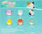 Squishmallows MicroMallows - Pluche 6,5cm - 6-pack Cailey Crab Cole Turtle Connor Cow Gavi Turkey Hasani Hedgehog Zarina Banana Slug (6 stuks)