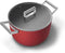 SMEG Kookpan met deksel Rood Mat - ø 26 cm / 7.7 Liter