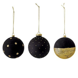 Bloomingville kerstballen - set van 3 - 8 cm (set van 3)