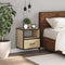vidaXL - Nachtkastje - wandgemonteerd - 40x31x39,5 - cm - sonoma - eikenkleurig