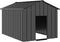 vidaXL - Hondenhok - met - dak - 113x153x101 - cm - gegalvaniseerd - staal