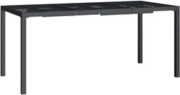 vidaXL - Tuintafel - 165x80x72 - cm - staal - antracietkleurig