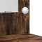vidaXL - Kaptafel - met - LED-verlichting - - - Gerookt - Eiken - 50x41x135 - cm