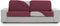 Kussenhoes Eysa THOR Bordeaux 100 x 15 x 200 cm Sofa