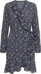 ONLY ONLCARLY L/S WRAP SHORT DRESS - Dames Jurk met ceintuur en volant - Maat 38