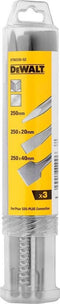 DeWALT DT60330 3-Delige Beitelset SDS-Plus 250 mm Gepunt, Plat 20 & 40 mm