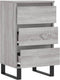 vidaXL - Dressoir - 40x35x70 - cm - bewerkt - hout - grijs - sonoma
