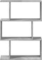 vidaXL - Kamerscherm - / - boekenkast - 3-laags - 70x24x97 - cm - hout - betongrijs