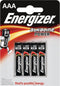 Energizer E300132600 - Alkaline Batterijen - Langdurige energie - Zilver (4 stuks)