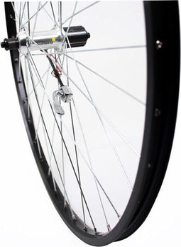 Roland achterwiel 28 uitval cass 8v Alu AS26 zwart zink spk