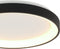 Steinhauer plafonniere Ringlede - zwart - kunststof - 38 cm - ingebouwde LED-module - 3691ZW