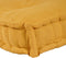 vidaXL - Palletsofa - Kussen - met - Rugleuning - Geel - Stof