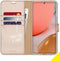 Accezz Galaxy A72 - Flip Cover - Krasbestendig Schokbestendig - Goud