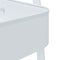 vidaXL - Opbergtrolley - 3-laags - 42x41,5x77 - cm - staal - wit