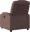 Fauteuil verstelbaar kunstleer bruin