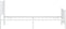 vidaXL - Bedframe - met - hoofd- - en - voeteneinde - metaal - wit - 107x203 - cm