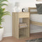 vidaXL - Nachtkastje - met - lade - 35x34x66,5 - cm - sonoma - eikenkleurig