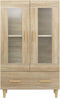 vidaXL - Hoge - kast - 70x31x115 - cm - bewerkt - hout - sonoma - eikenkleurig