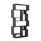 Kalune Design Woody Boekenkast - 168 x 96 x 26 cm - Ruime open vakken - Anthracite