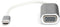 Assmann DA-70837 - USB-C naar VGA adapter - Plug-en-play - Wit Zilver