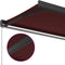 vidaXL - Luifel - handmatig - uittrekbaar - 450x300 - cm - bordeauxrood
