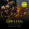 Giftmas Clusterverlichting - Kerstverlichting Buiten - 1200 Warm Witte LED's - 24M