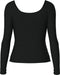 PIECES PCKITTE LS TOP NOOS BC - Dames Longsleeve - Biologische katoenmix - Maat L