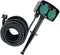 VB Extend Dubbele Tuincontactdoos op Spies - 10 meter Geaard Snoer - Zwart / Groen