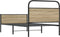 vidaXL - Bedframe - zonder - matras - bewerkt - hout - sonoma - eikenkleur - 90x190 - cm