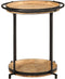 vidaXL - Bijzettafel - Ø55x60 - cm - massief - mangohout