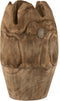 J-Line vaas Onregelmatig - hout - naturel - medium - 40.50 cm hoog