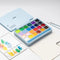 HIMI Gouache - set van 24 kleuren - 30ml per kleur - Ice Blue Limited edition (24 stuks)