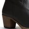 Travelin Bordeaux - Dames enkellaars - Leer - Zwart - Maat 39