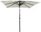 vidaXL - Parasol - 3-laags - met - aluminium - paal - 2x2 - m - azuurblauw