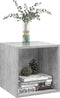 vidaXL - Wandkasten - 2 - st - 37x37x37 - cm - bewerkt - hout - betongrijs