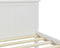 vidaXL - Bedframe - massief - grenenhout - wit - 100x200 - cm
