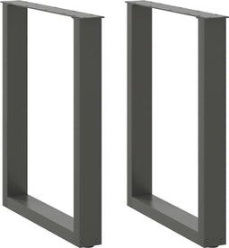 vidaXL - Eettafelpoten - 2 - st - U-vormig - 70x(72-73) - cm - staal - antraciet