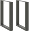 vidaXL - Eettafelpoten - 2 - st - U-vormig - 70x(72-73) - cm - staal - antraciet