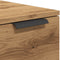 vidaXL - Salontafel - 50x50x36 - cm - bewerkt - hout - artisanaal - eikenkleur
