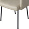 BePureHome Mount Eetkamerstoel met armleuning - Leerlook - Naturel - 82x61x65