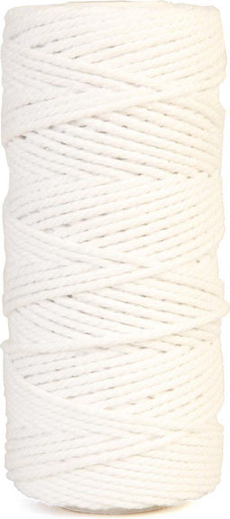 Bouhon macramétouw 200 g, ca.130 m, dikte: 2 mm, wit