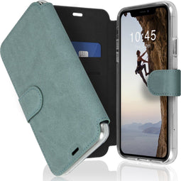 Accezz Hoesje Geschikt voor iPhone 11 Hoesje Met Pasjeshouder - Accezz Xtreme Wallet Bookcase - Lichtblauw
